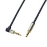 CABO AUDIO 3.5MM M/M 90º AZUL