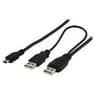 CABO 2X USB2.0 A > MINI USB B