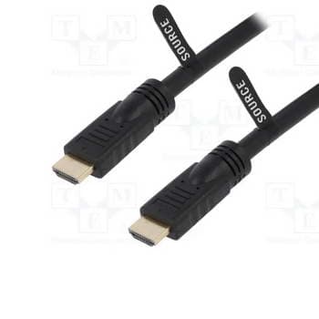 CABO HDMI M/M 30M ACTIVO PRETO