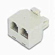 FICHA TELEFONE DUPLA 6P4C RJ12