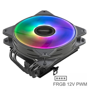 COOLER CPU 4PIPES 120 PWM RGB