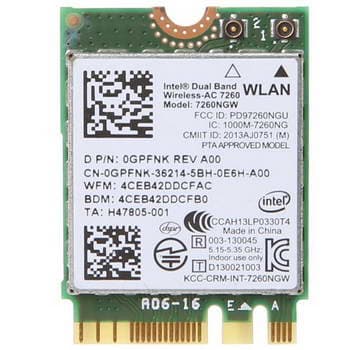 PL M.2 WIR INTEL AC7260 AC1200