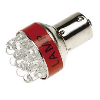 LAMPADA C/12 LEDS AMARELOS AUT