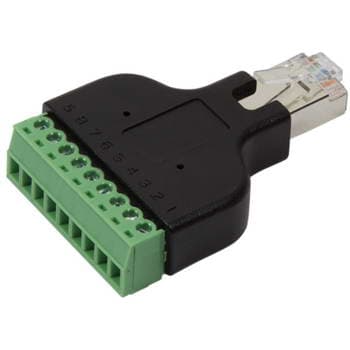 RJ45(M) PARA BLOCO TERMINAL 8P
