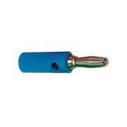 FICHA BANANA 4MM COM FURO AZUL