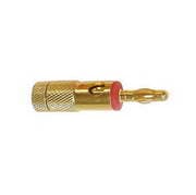 BANANA 4MM VERMELHO-OURO
