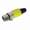 FIC.XLR 3 PIN FEMEA AMARELA