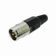 FIC.XLR 3 PIN MACHO PRETA