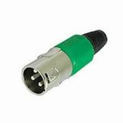 FIC.XLR 3 PIN MACHO VERDE