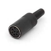 FICHA MINI DIN 6 PINOS FEMEA