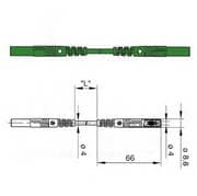 CABO TESTE MOLDADO 4MM 50CM VE