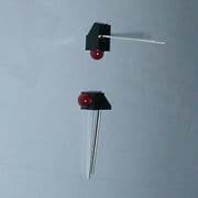 LED 5MM VERM. C/SUP. 10MCD 90G