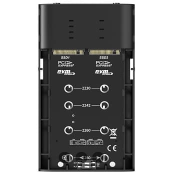 CX EXT P/2 M.2 NVME - USB3.2 C