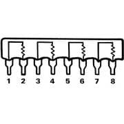 4 RESISTENCIAS, 1W, ENCAPS.SIP